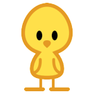 HTC front-facing baby chick emoji image