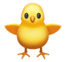 Huawei front-facing baby chick emoji image