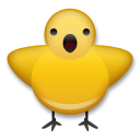 LG front-facing baby chick emoji image