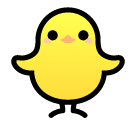 SoftBank front-facing baby chick emoji image