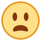 HTC frowning face with open mouth emoji image