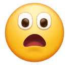 Huawei frowning face with open mouth emoji image