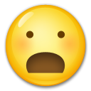 LG frowning face with open mouth emoji image