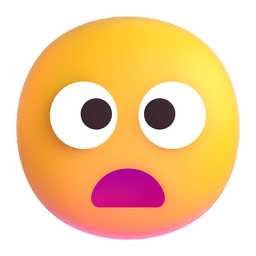 Microsoft Teams frowning face with open mouth emoji image