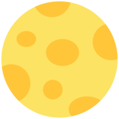 Mozilla full moon symbol emoji image