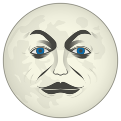 Emojidex full moon with face emoji image