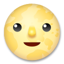 LG full moon with face emoji image