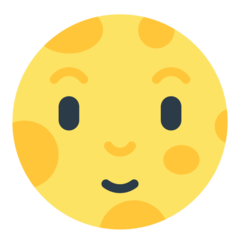 Mozilla full moon with face emoji image
