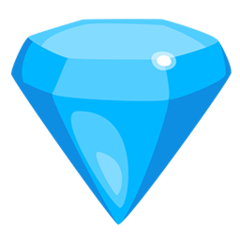 Facebook Messenger gem stone emoji image