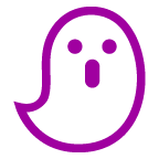 au by KDDI ghost emoji image