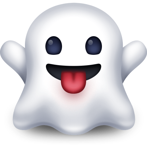 Facebook ghost emoji image