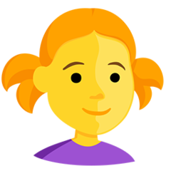Facebook Messenger girl emoji image