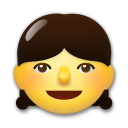 LG girl emoji image