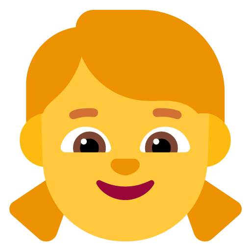 Microsoft girl emoji image