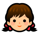 SoftBank girl emoji image