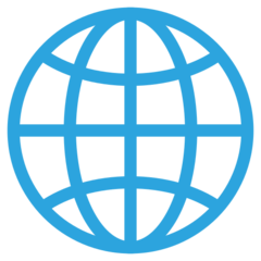 Emojidex globe with meridians emoji image