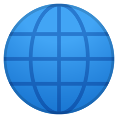 Google globe with meridians emoji image