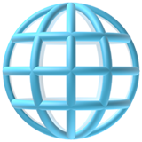 IOS/Apple globe with meridians emoji image