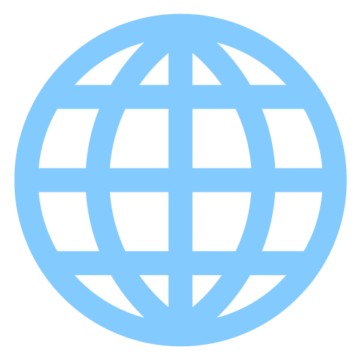 Microsoft globe with meridians emoji image