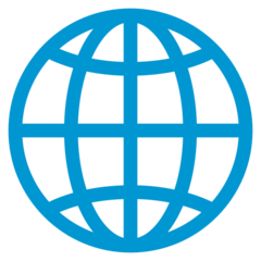 Mozilla globe with meridians emoji image