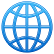 Samsung globe with meridians emoji image