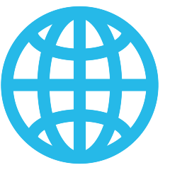 Skype globe with meridians emoji image