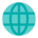 Toss globe with meridians emoji image