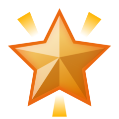 Emojidex glowing star emoji image