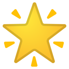 Google glowing star emoji image