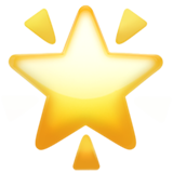 IOS/Apple glowing star emoji image