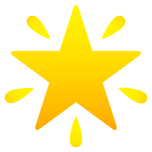 JoyPixels glowing star emoji image