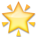 LG glowing star emoji image