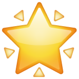 Whatsapp glowing star emoji image