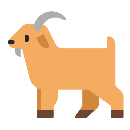 Microsoft goat emoji image