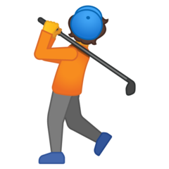 Google golfer emoji image