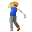 Samsung golfer emoji image