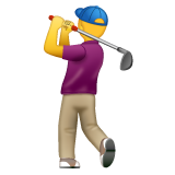 Whatsapp golfer emoji image