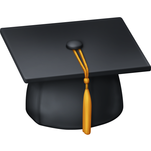 Facebook graduation cap emoji image