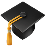 IOS/Apple graduation cap emoji image