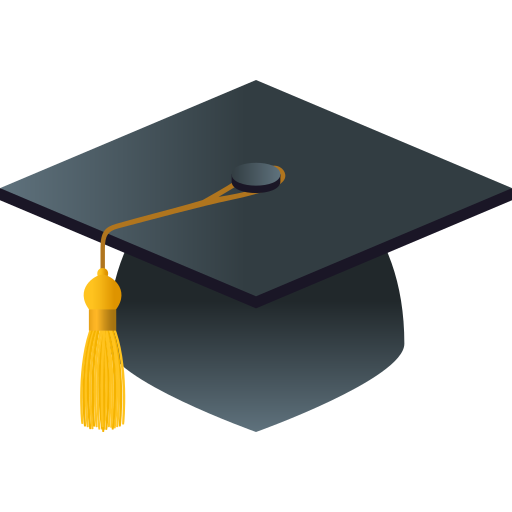 JoyPixels graduation cap emoji image