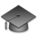 LG graduation cap emoji image