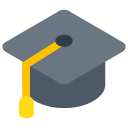 Toss graduation cap emoji image
