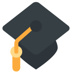 Twitter graduation cap emoji image