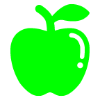 au by KDDI green apple emoji image