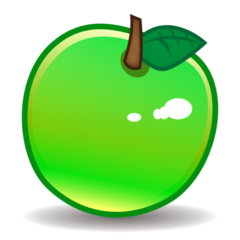 Emojidex green apple emoji image