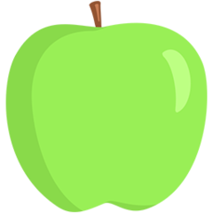 Facebook Messenger green apple emoji image