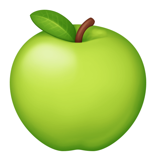 Facebook green apple emoji image