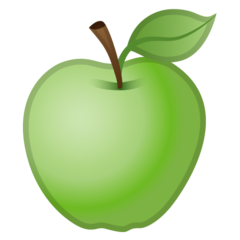 Google green apple emoji image