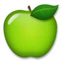 LG green apple emoji image