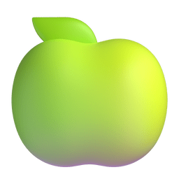 Microsoft Teams green apple emoji image
